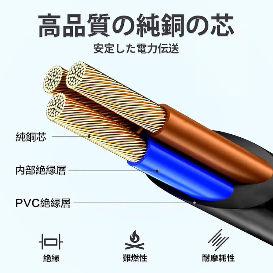 専用ぽん様 Amazon | CYD 変換ケーブル NEMA 5-15P to IEC320 C15125V-15A